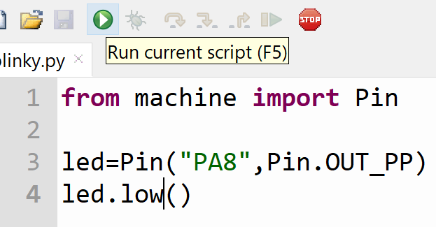 run button scriptcase