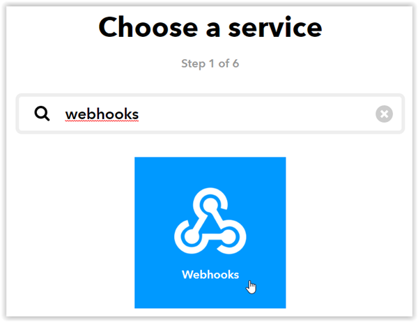 IFTTT Choose Webhooks SMS